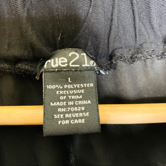 Forever 21 Sheer Trouser Pant Black Large - Picture 3 of 4